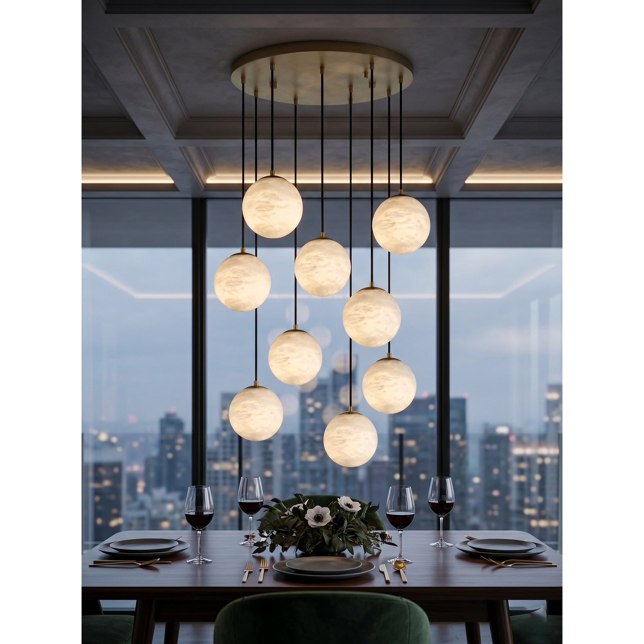 Savina Alabaster Chandelier