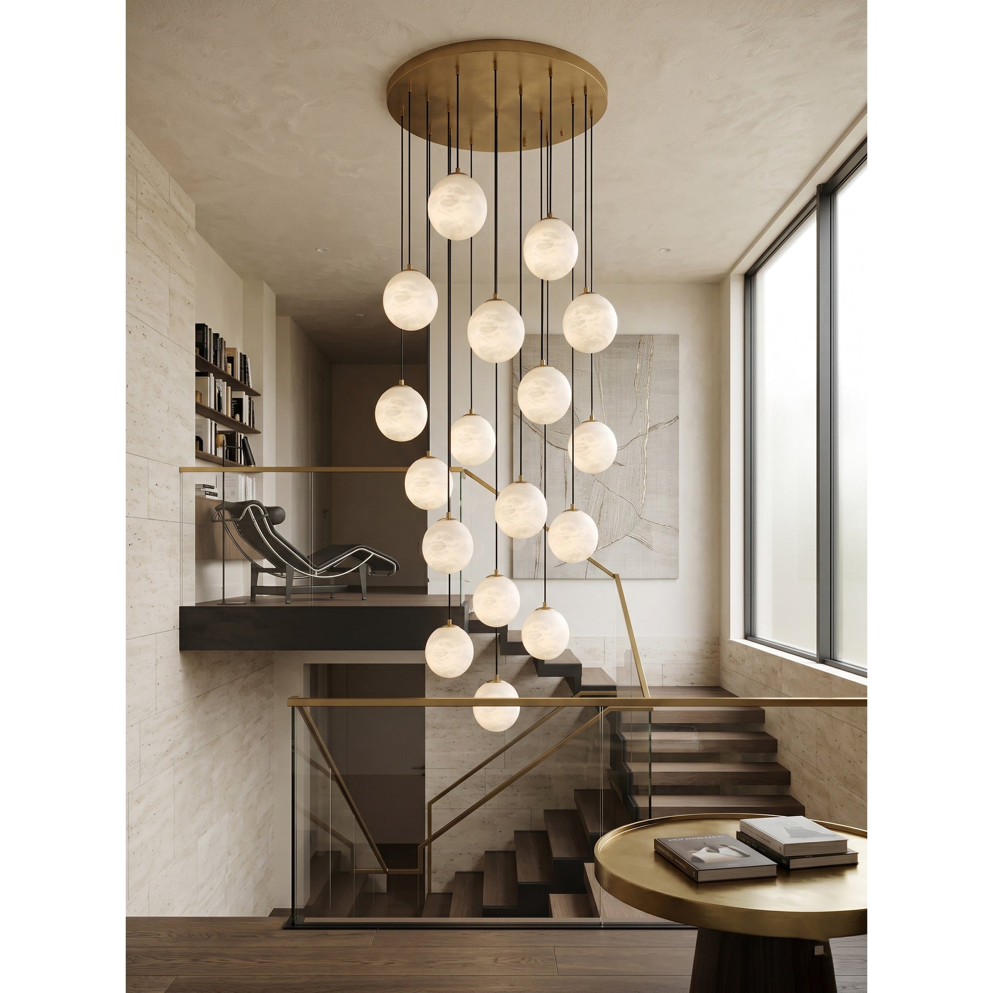 Savina Alabaster Chandelier
