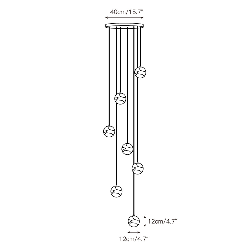 Savina Alabaster Chandelier