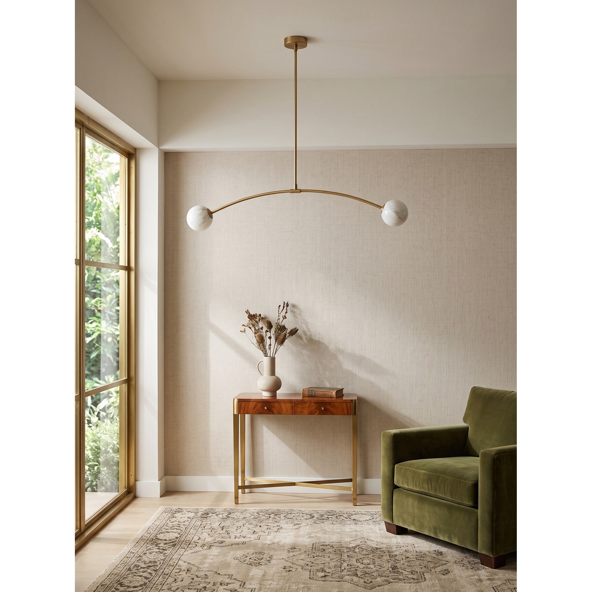 Traverse Alabaster Linear Chandelier