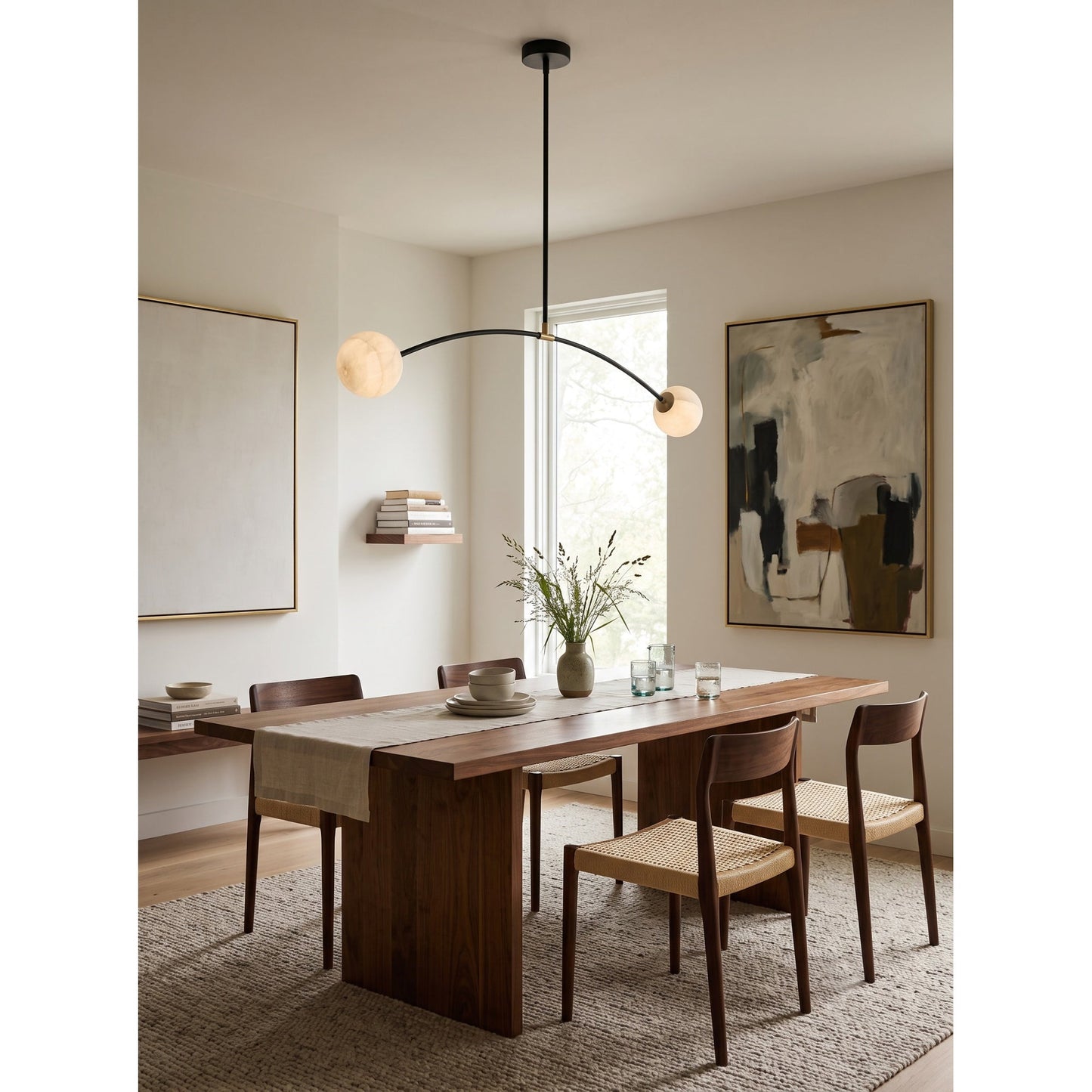 Traverse Alabaster Linear Chandelier