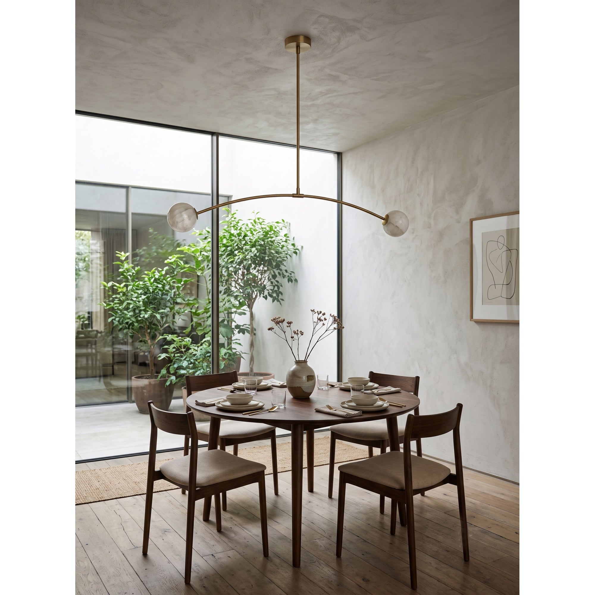 Traverse Alabaster Linear Chandelier