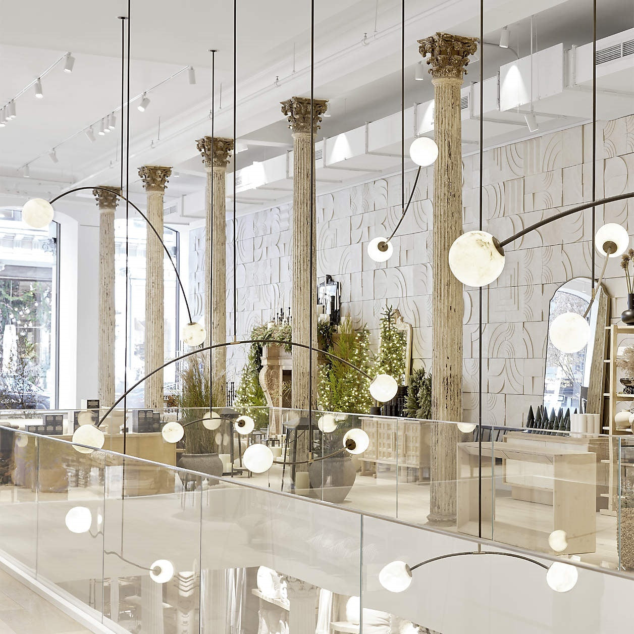 Traverse Alabaster Linear Chandelier