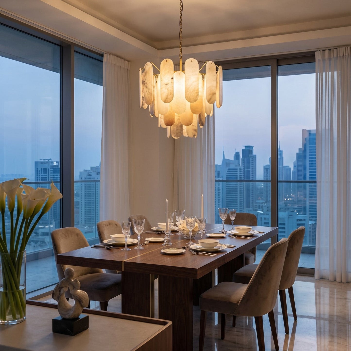Vinci Alabaster Chandelier