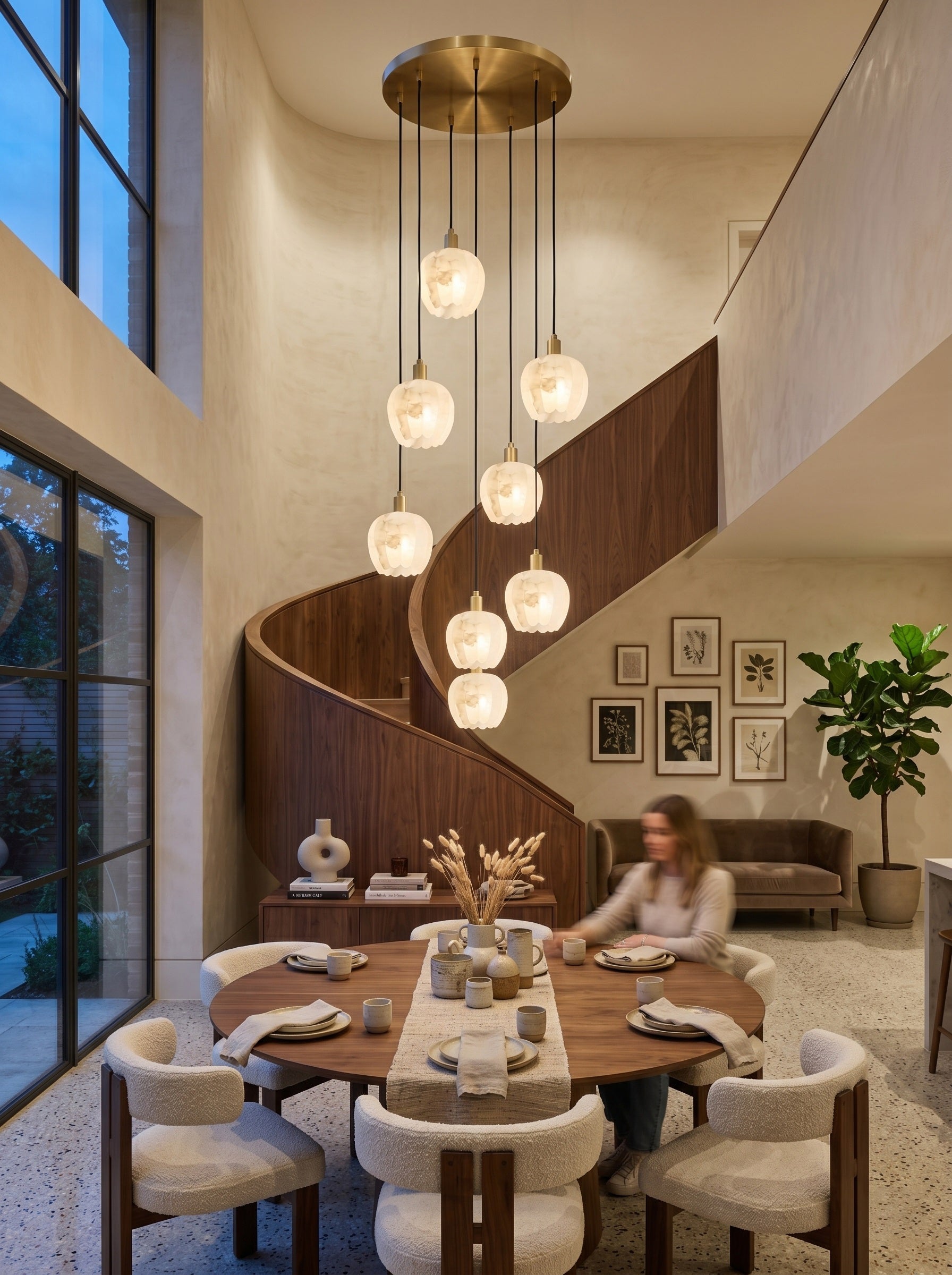 Lilin Alabaster Chandelier