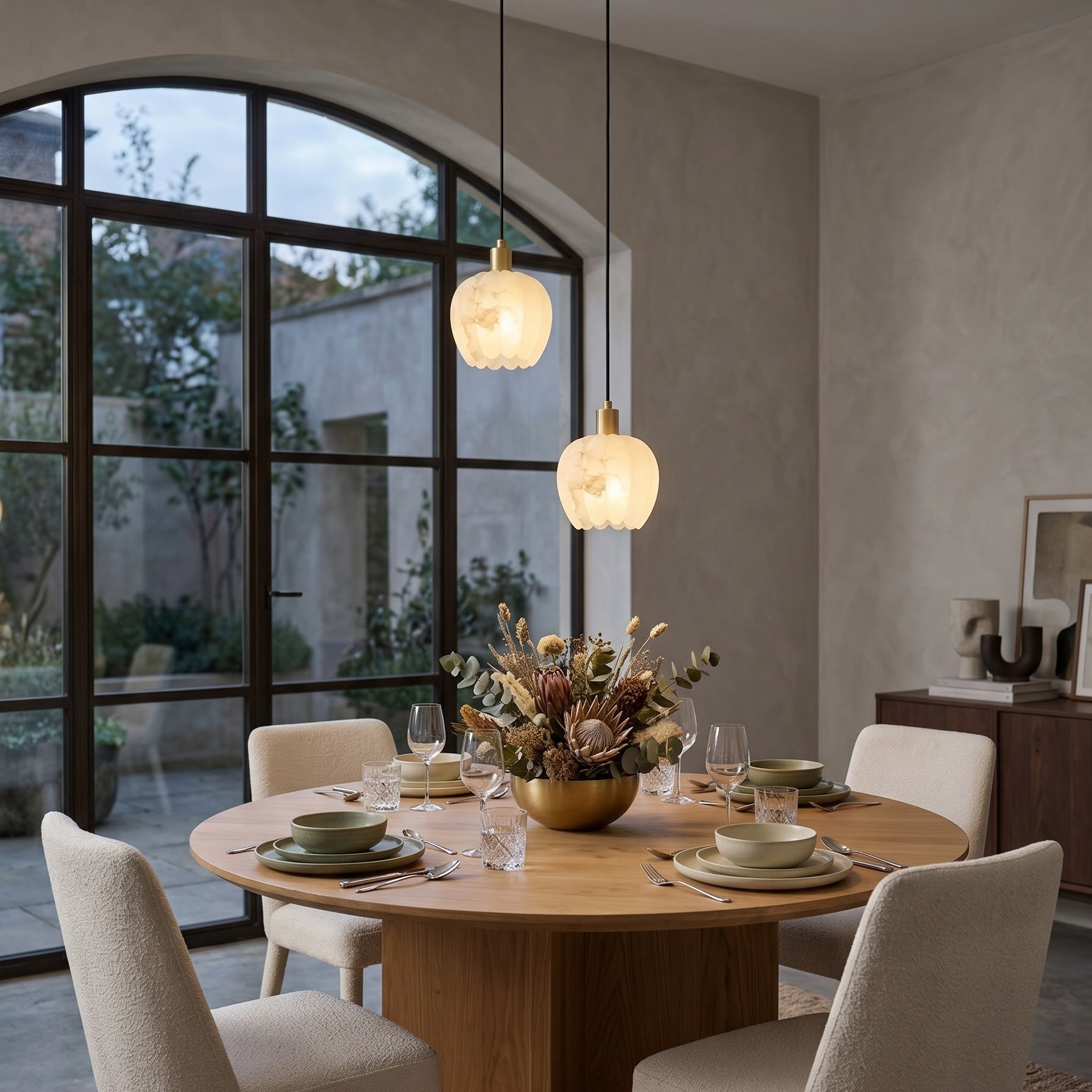 Lilin Alabaster Chandelier