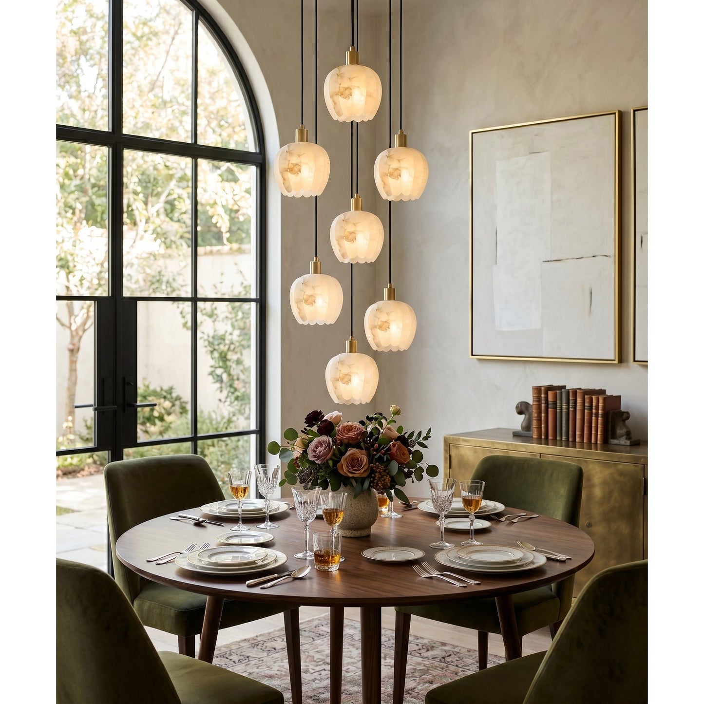 Lilin Alabaster Chandelier