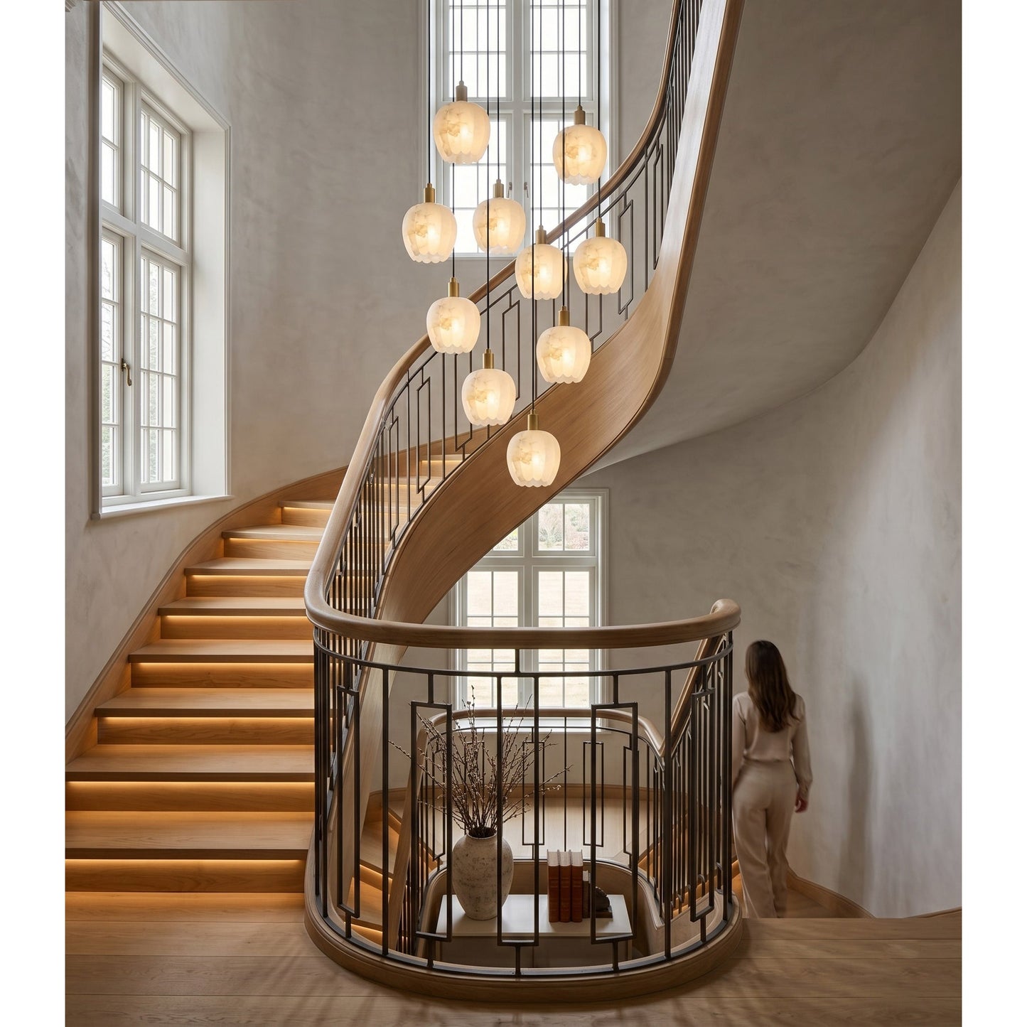 Lilin Alabaster Chandelier