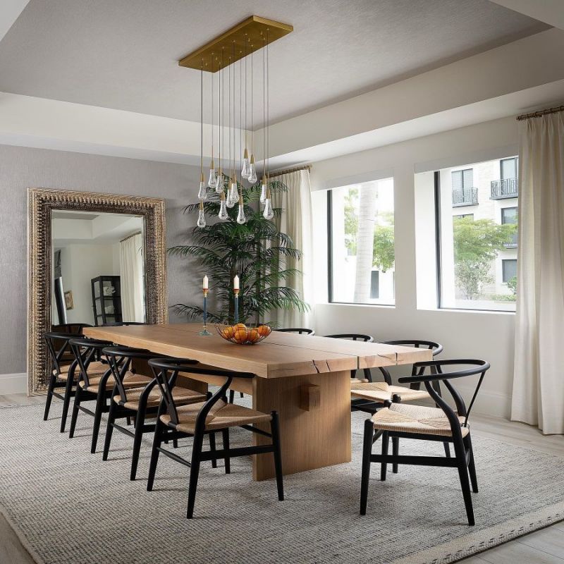 Soltaire Glass Linear Chandelier