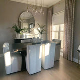 Soltaire Glass Linear Chandelier