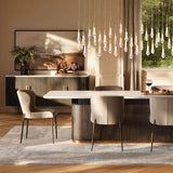 Soltaire Glass Linear Chandelier