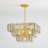 Regal Glass Chandelier 24"