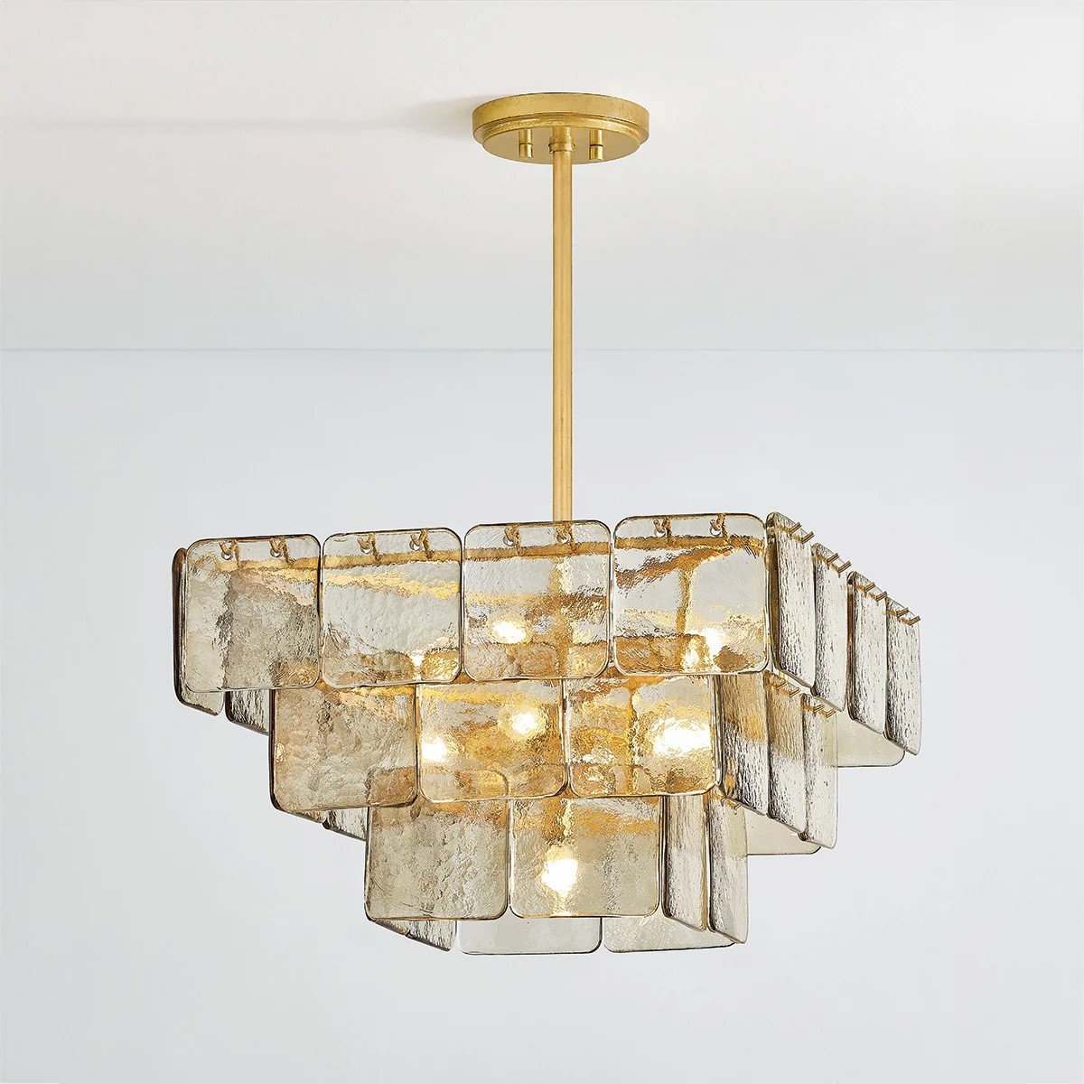 Regal Glass Chandelier 24"