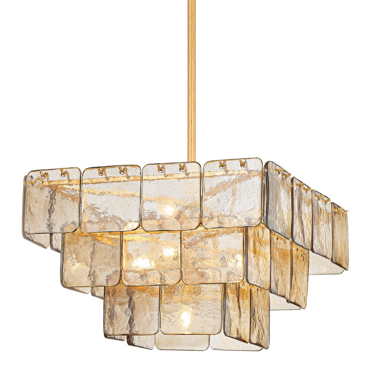 Regal Glass Chandelier 24"