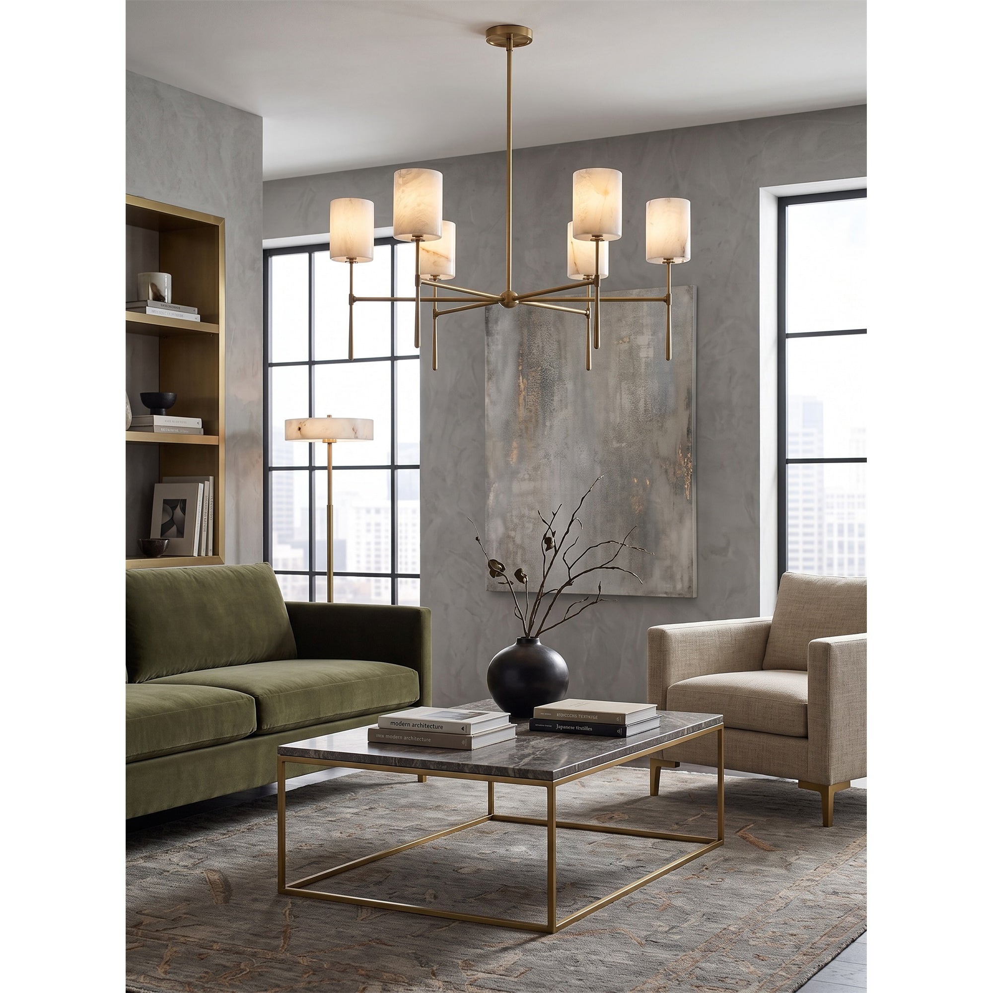 Rhodes Alabaster Chandelier