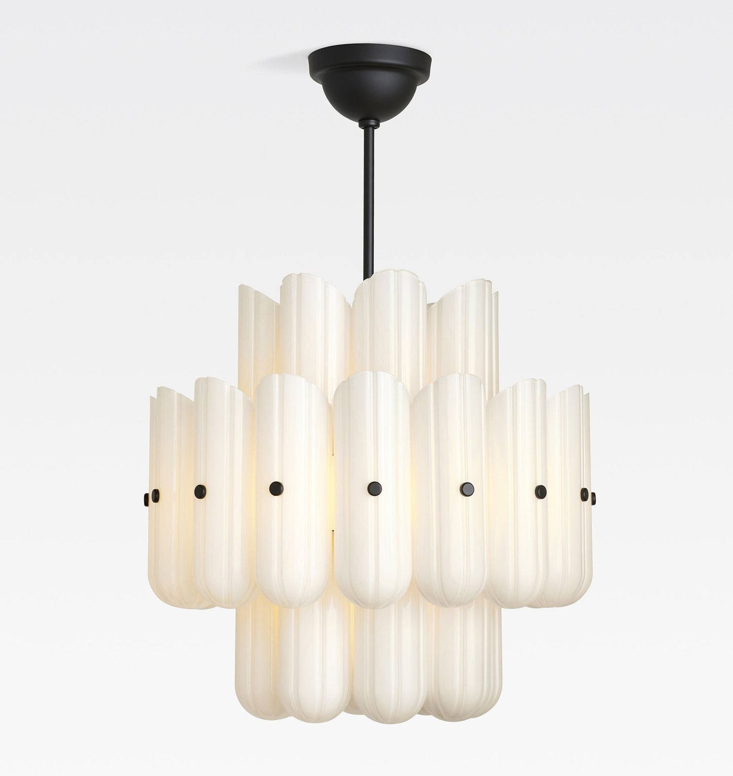 Myrna LED Double Tier Round Chandelier 25" 35" 46"