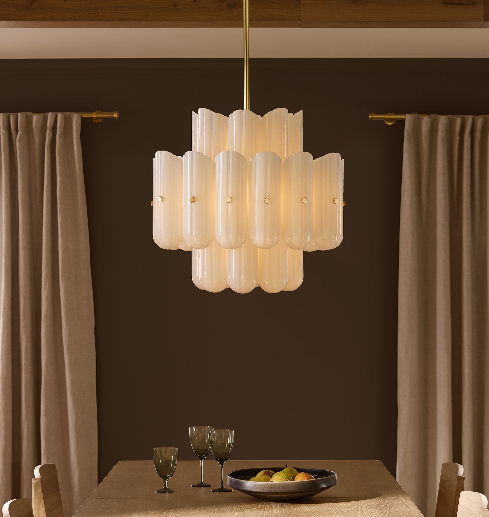 Myrna LED Double Tier Round Chandelier 25" 35" 46"