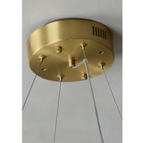 Rote LED Alabaster Chandelier