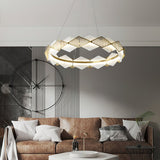 Rote LED Alabaster Chandelier
