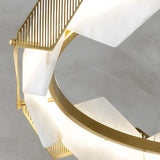 Rote LED Alabaster Chandelier