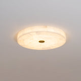 Round Alabaster Flush Mount