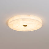 Round Alabaster Flush Mount
