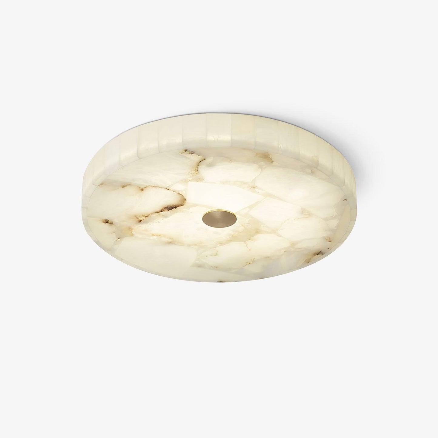 Round Alabaster Flush Mount