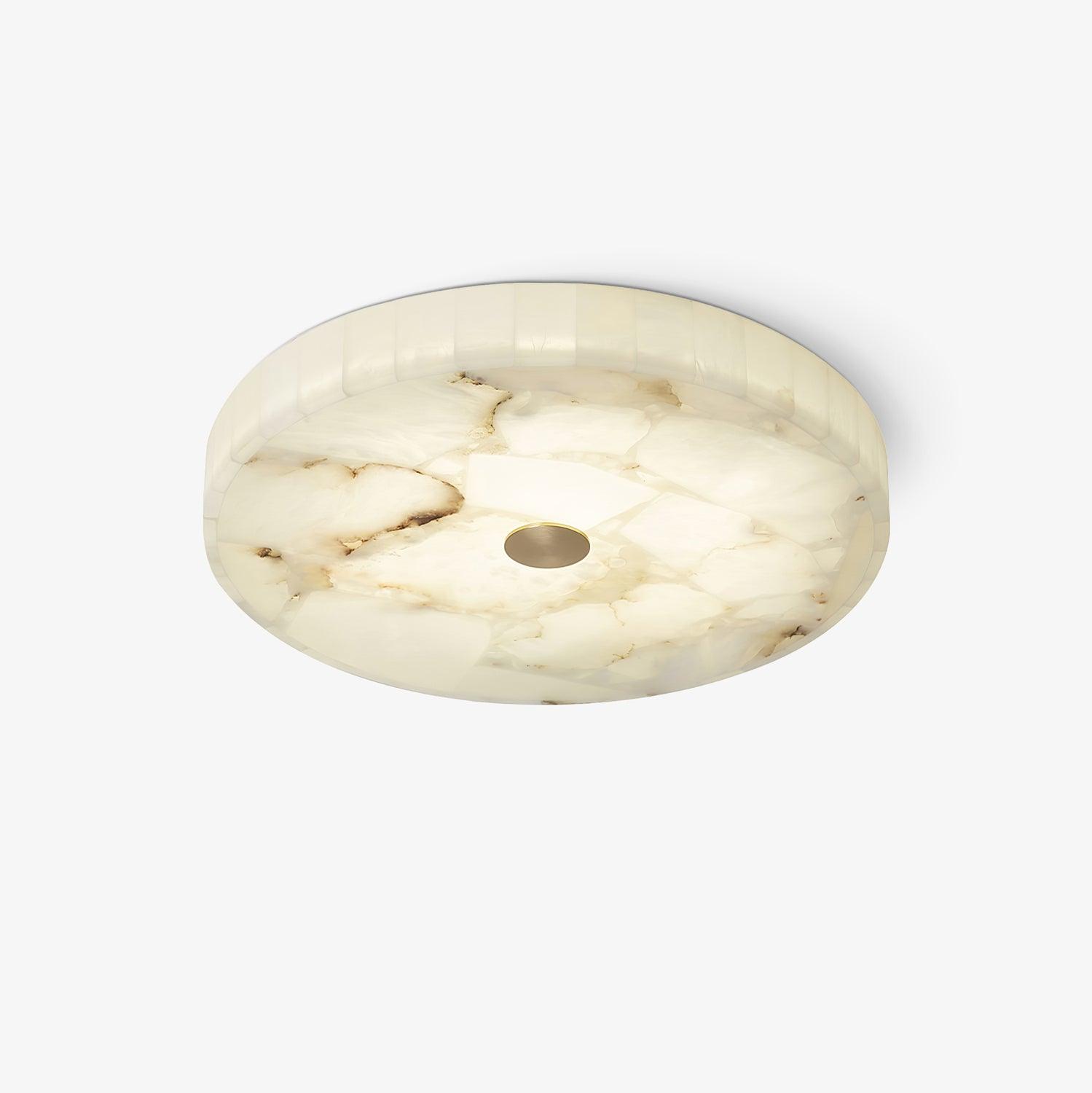 Round Alabaster Flush Mount
