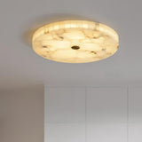 Round Alabaster Flush Mount