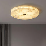 Round Alabaster Flush Mount