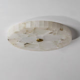 Round Alabaster Flush Mount