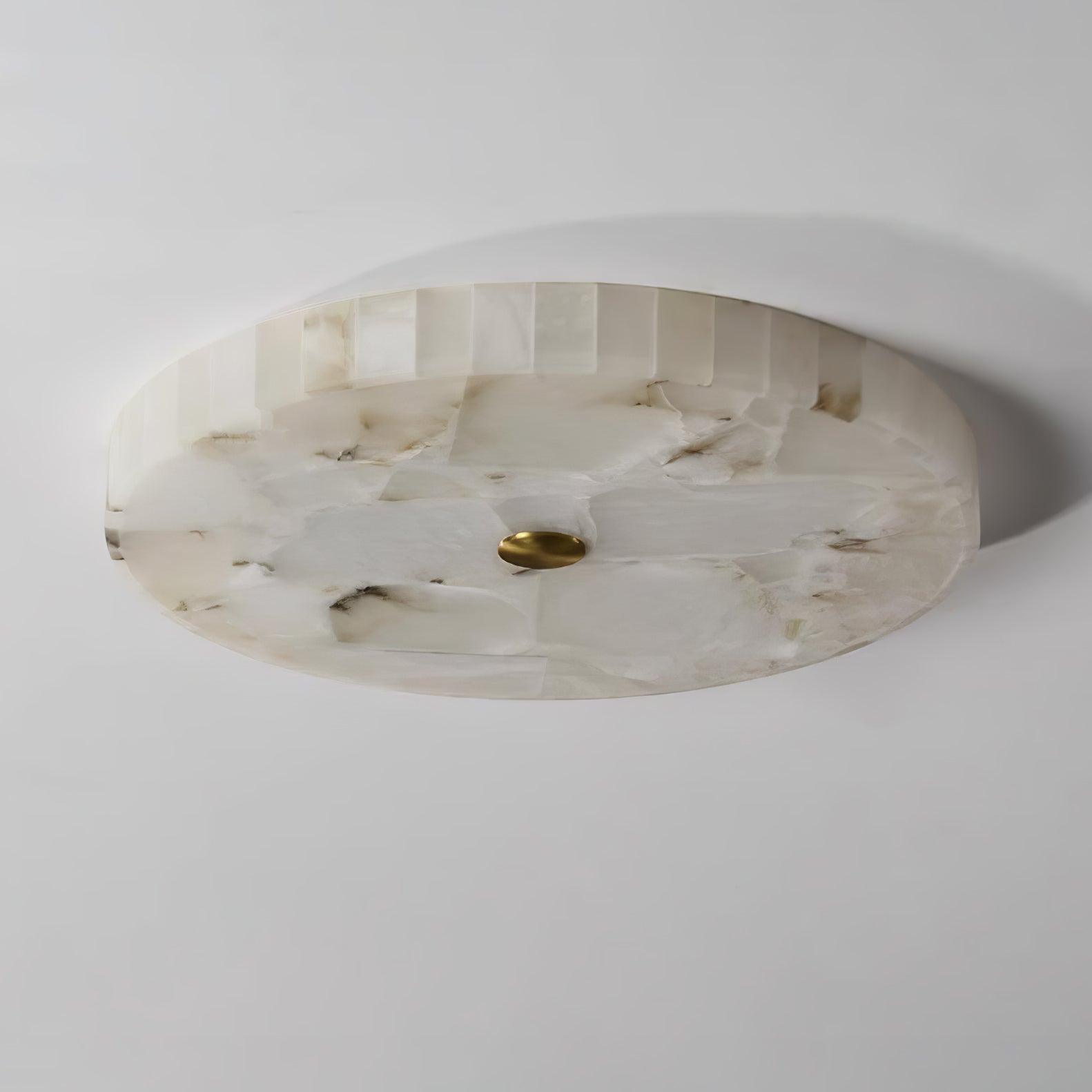 Round Alabaster Flush Mount