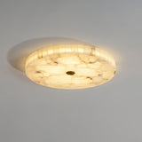 Round Alabaster Flush Mount