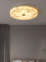 Round Alabaster Flush Mount