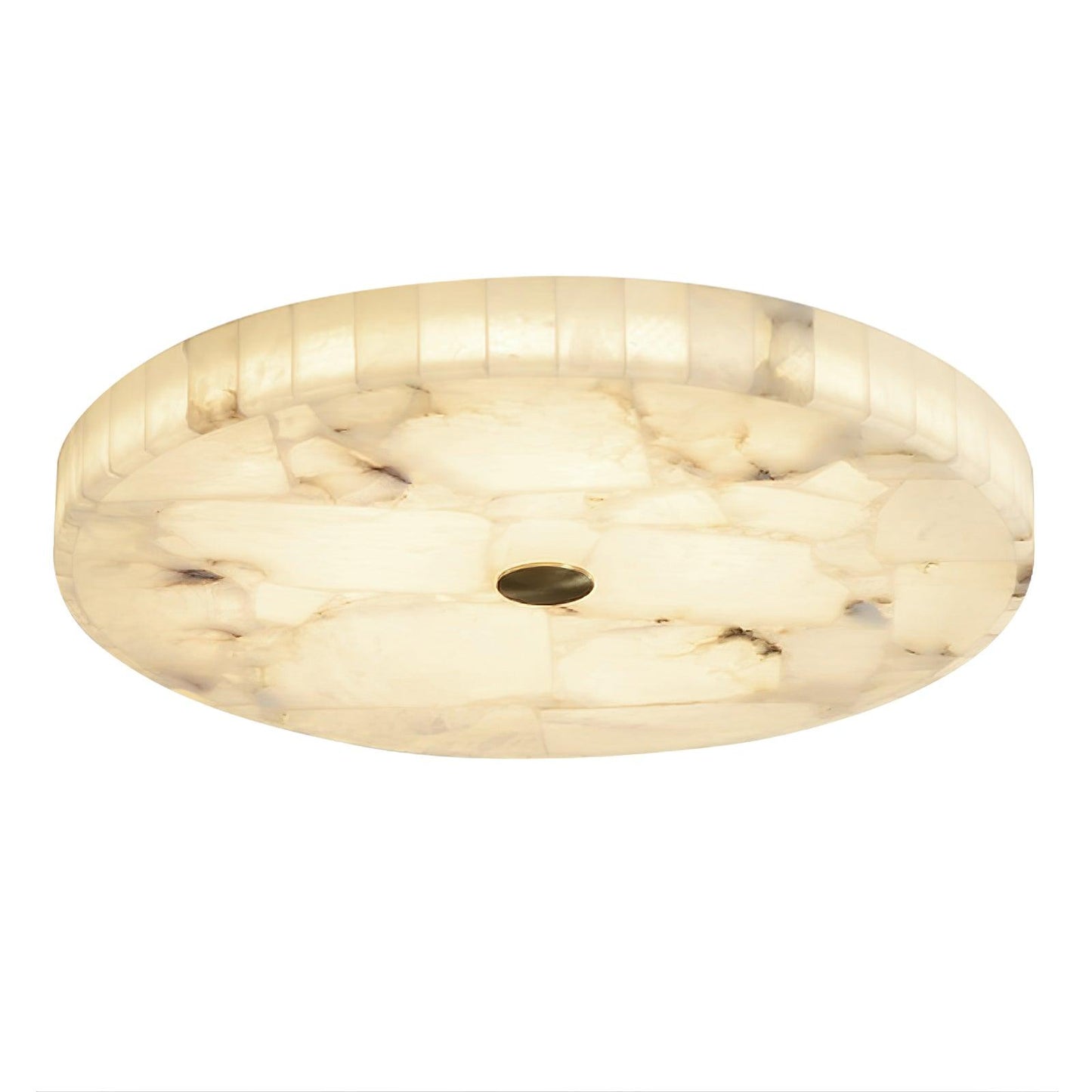 Round Alabaster Flush Mount