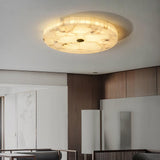 Round Alabaster Flush Mount