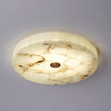 Round Alabaster Flush Mount