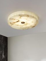 Round Alabaster Flush Mount