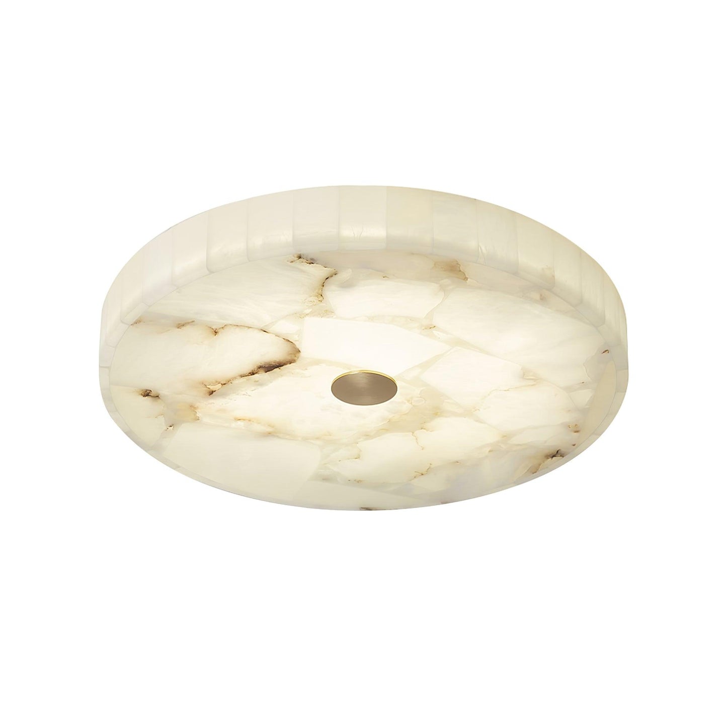 Round Alabaster Flush Mount