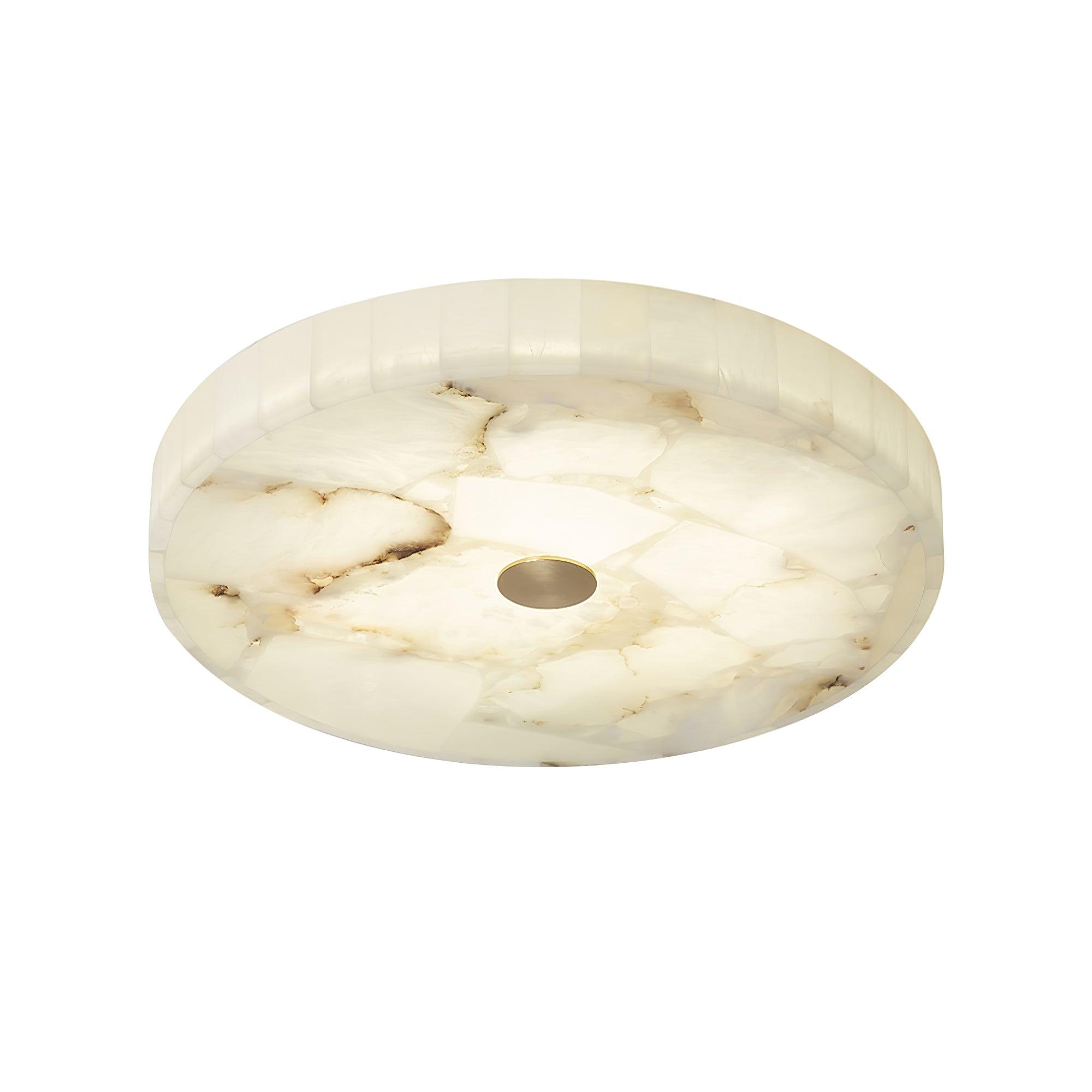 Round Alabaster Flush Mount