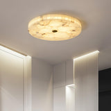 Round Alabaster Flush Mount