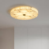 Round Alabaster Flush Mount
