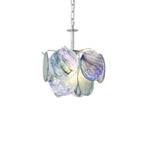 Murano-Style Glass Disc Chandelier