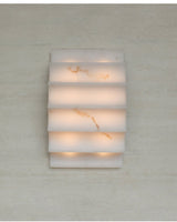 Serra Tiered Alabaster Sconce