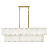 Simona Alabaster Linear 2-Tier Chandelier