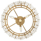Simona Alabaster Round 2-Tier Chandelier 17.5"D 24"D