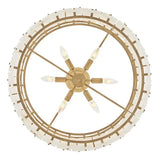 Simona Alabaster Round 2-Tier Chandelier 17.5"D 24"D