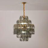Marcello Smoke Round Multi-Tier Chandelier 26"