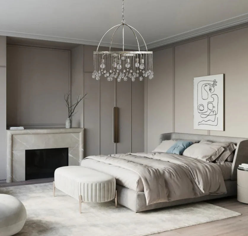 Aubrey Crystal Ball Round Chandelier