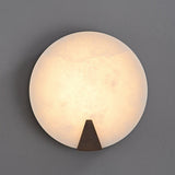 Solaris Halo Alabaster Wall Light